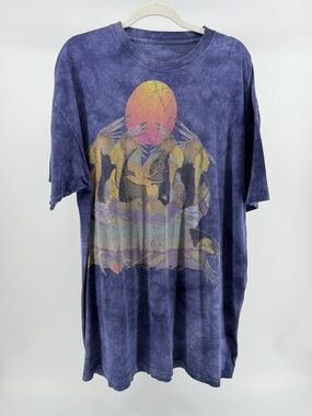 The Mountain Short Sleeve Tie Dye Native American Art Graphic Tee, Size 2XL